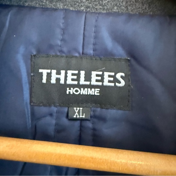 Charcoal Double-Breasted Pea Coat - Picture 4 of 13